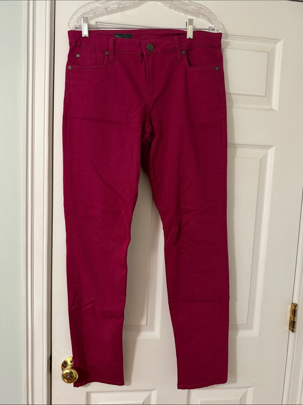 Kut from the Kloth Women's Straight Leg Jeans in Berry
